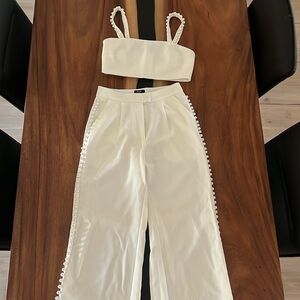 Nasty Gal pearl two piece set